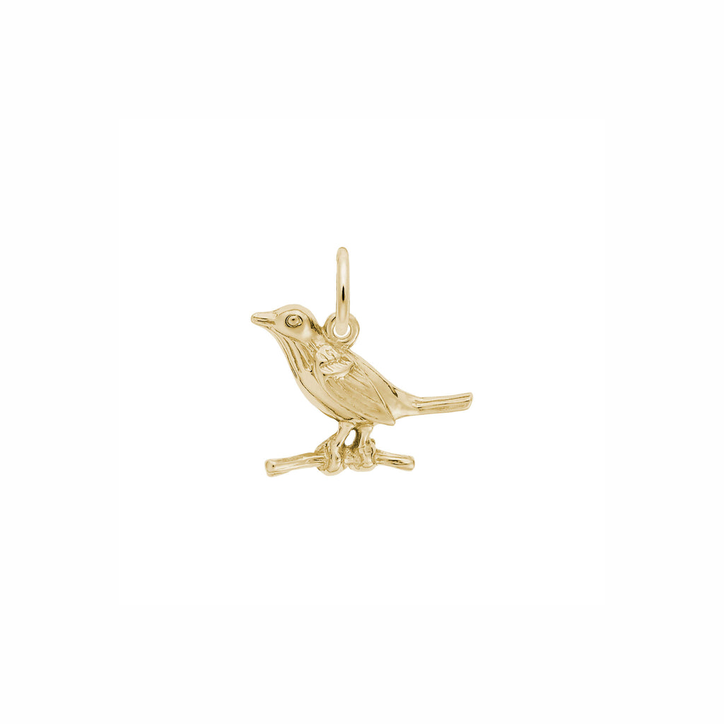 Charm 14k gold deals bird