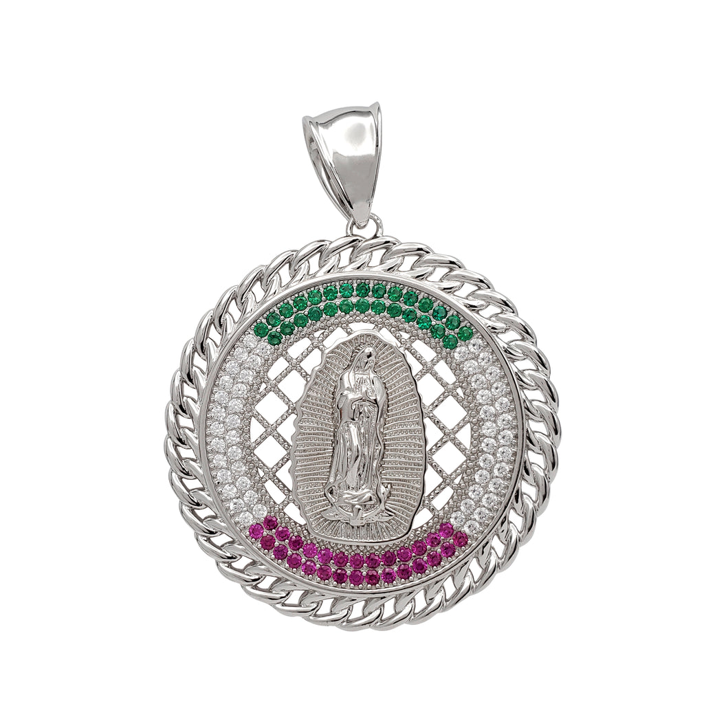 Virgin mary online pendant silver