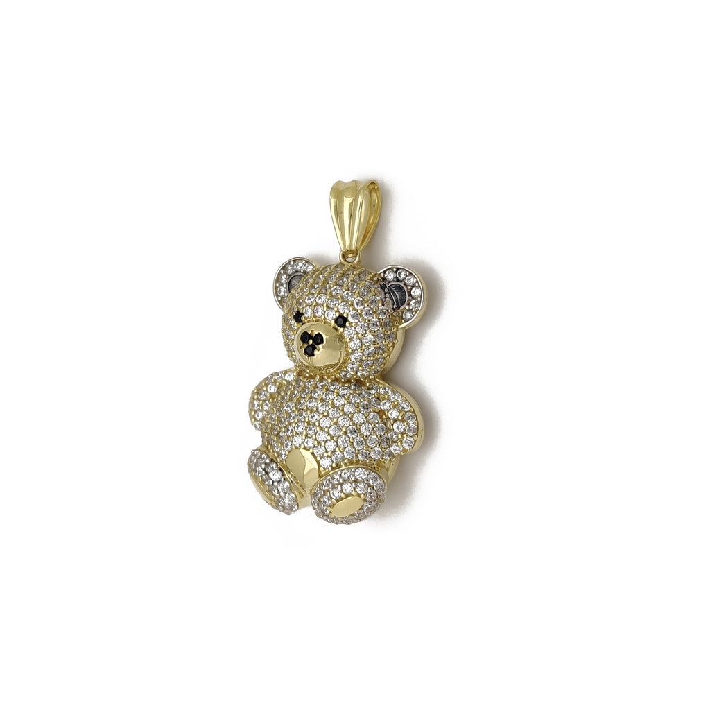 Iced out sale teddy bear pendant