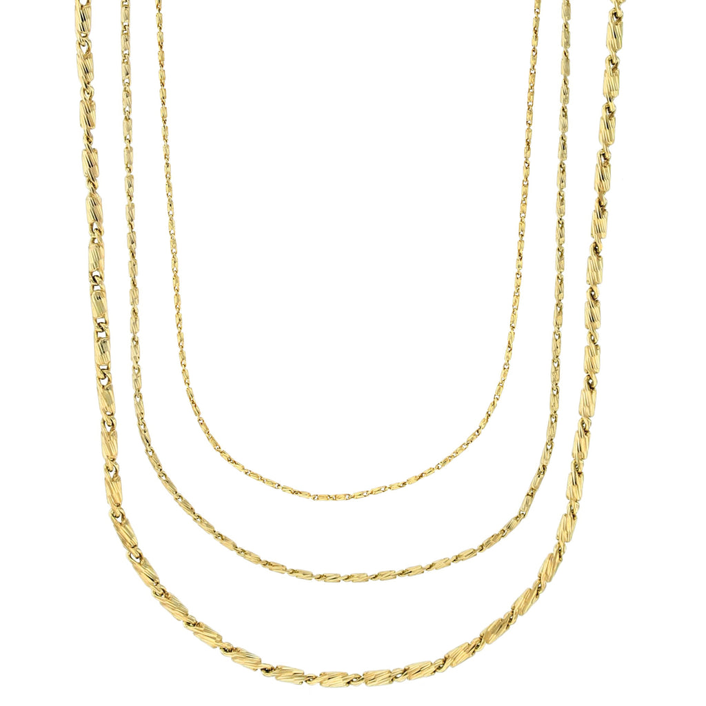 Disco Ball Chain Necklace 14K Yellow Gold / 20 Inches by Baby Gold - Shop Custom Gold Jewelry