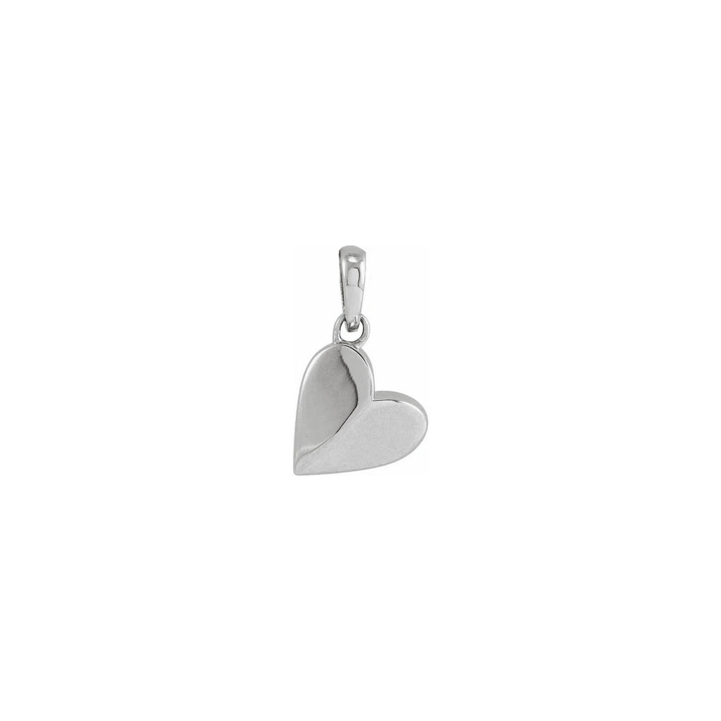 Small Sideways Heart Charm