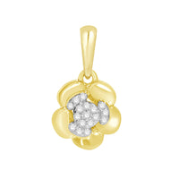 Flower Diamond Pendant (14k)