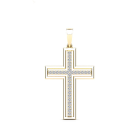 Diamond Cross Pendant (14K)