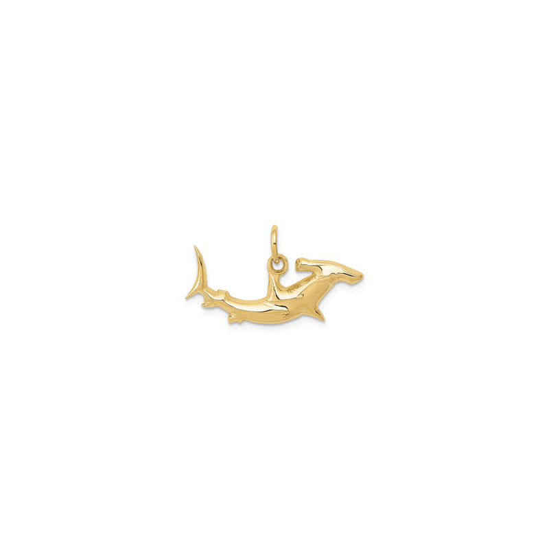 Swimming Hammerhead Shark Pendant (10K)