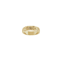 3D Swirls Pattern Ring (14K) main front - Popular Jewelry - New York