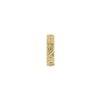 3D Swirls Pattern Ring (14K) side - Popular Jewelry - New York