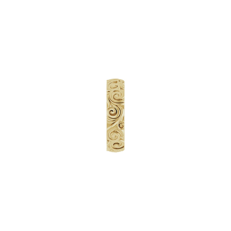 3D Swirls Pattern Ring (14K) side - Popular Jewelry - New York