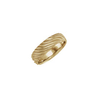 6 mm Wavy Patterned Band (14K) main - Popular Jewelry - New York