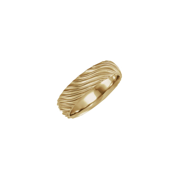 6 mm Wavy Patterned Band (14K) main - Popular Jewelry - New York