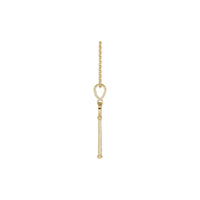 Classic Skeleton Key Necklace (14K) side - Popular Jewelry - New York