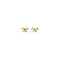 Cute Bow Earrings (14K) front - Popular Jewelry - New York