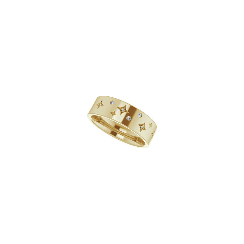 Diamond Cosmic Stars Ring (14K) diagonal - Popular Jewelry - New York