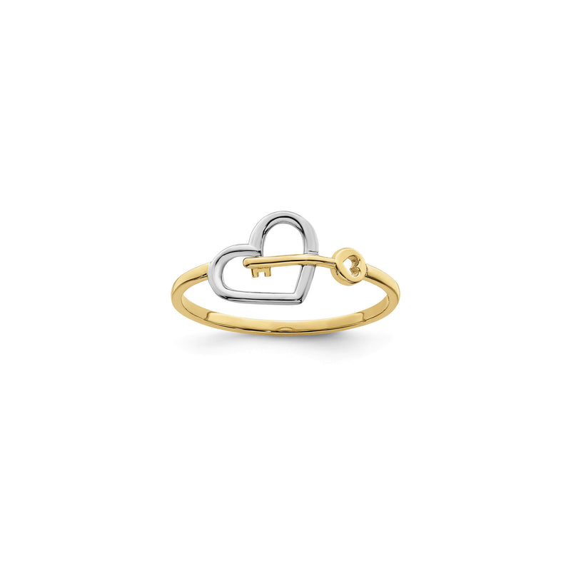 Key to the Heart Two-Tone Ring (14K) main - Popular Jewelry - New York