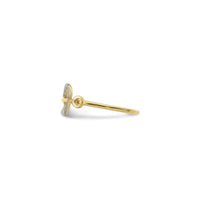 Key to the Heart Two-Tone Ring (14K) side - Popular Jewelry - New York