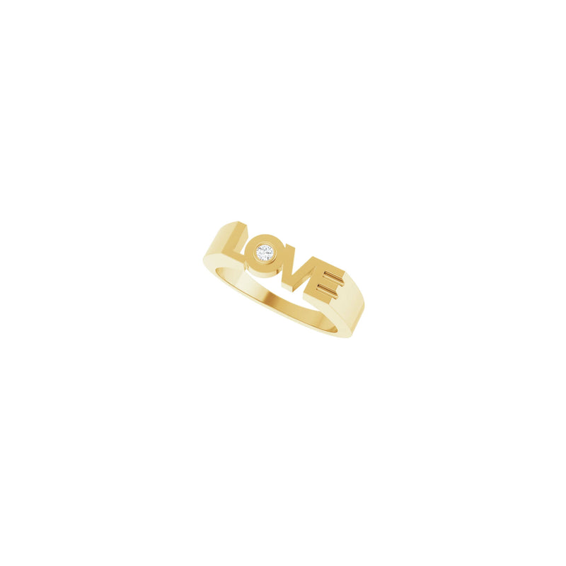 LOVE Diamond Ring (14K) diagonal - Popular Jewelry - New York