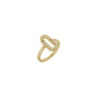 Natural Diamond Paperclip Ring (14K) main - Popular Jewelry - New York