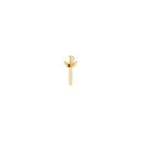 Natural Ruby Winged Sword Pendant (14K) diagonal - Popular Jewelry - New York