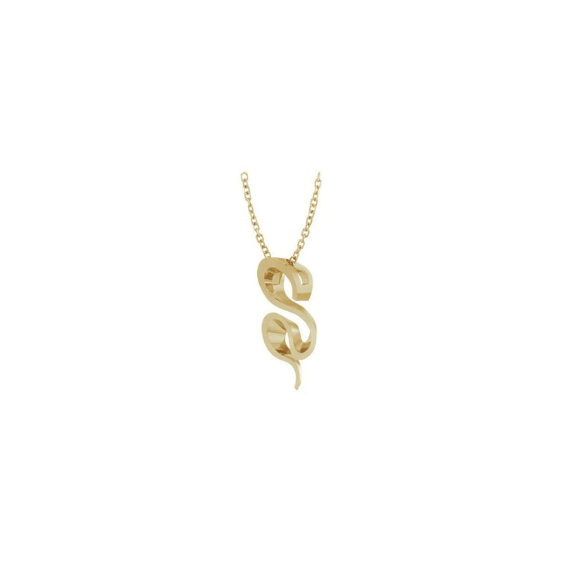 Wavy Freeform Necklace (14K) diagonal - Popular Jewelry - New York