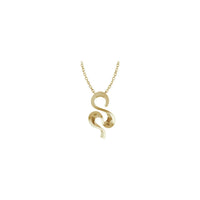 Wavy Freeform Necklace (14K) front - Popular Jewelry - New York