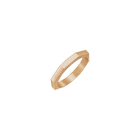 3 mm Octagon Ring (Rose 14K) main - Popular Jewelry - New York