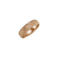 6 mm Wavy Patterned Band (Rose 14K) main - Popular Jewelry - New York