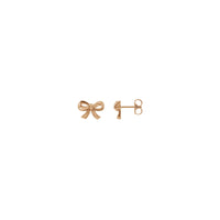 Cute Bow Earrings (Rose 14K) main - Popular Jewelry - New York