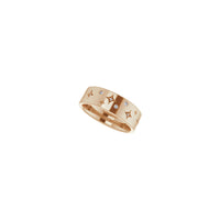 Diamond Cosmic Stars Ring (Rose 14K) diagonal - Popular Jewelry - New York