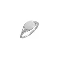 Sideways Oval Signet Ring (Silver)