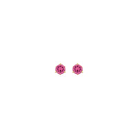 4 mm Pink Spinel Stud Earrings