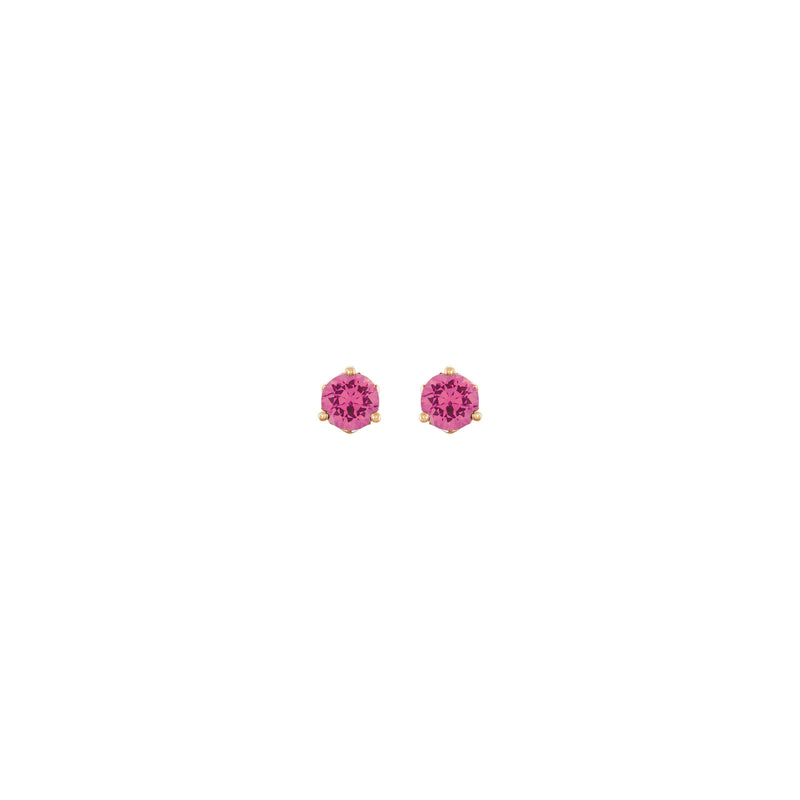 4 mm Pink Spinel Stud Earrings