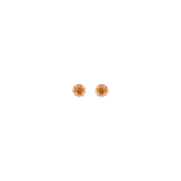 Citrine Claw Rope Stud Earrings