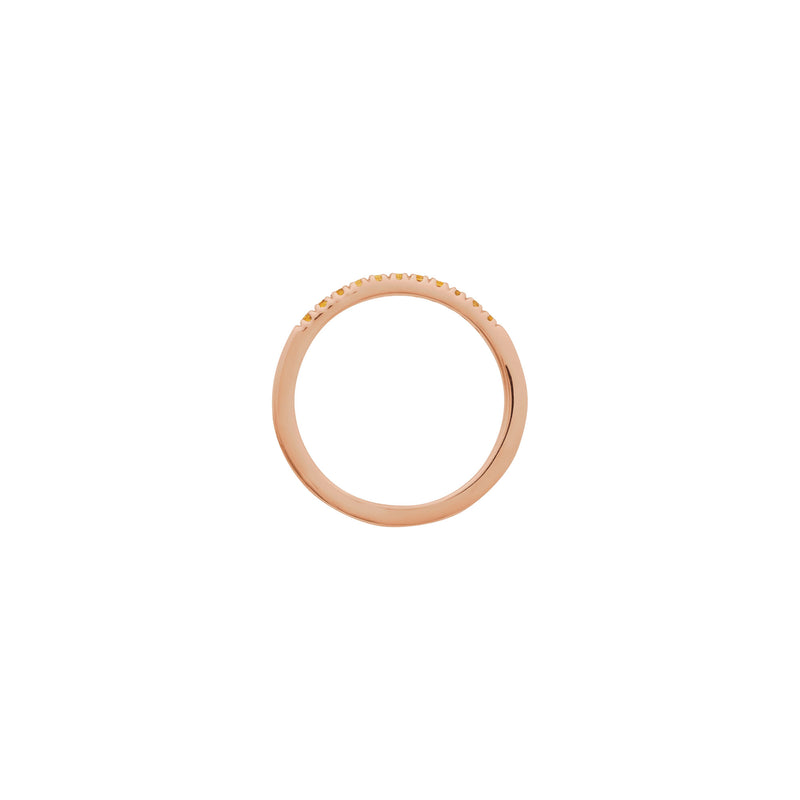 Citrine Row Stackable Ring