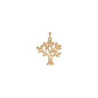 Back view of a 14K rose gold Family Tree Pendant
