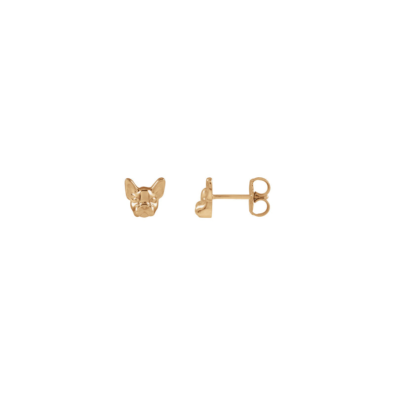 French Bulldog Dog Face Stud Earrings