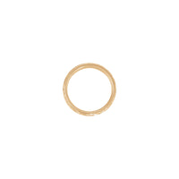 Upper view of a 14k rose gold Geometric Pattern Ring