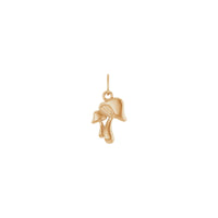 Mushrooms Pendant (Rose 14K) front - Popular Jewelry - New York