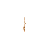 Natural Citrine Beaded Bezel Set Necklace (14K)