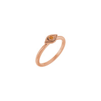 Natural Citrine Stackable Evil Eye Ring