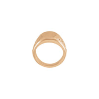 Scroll Accented Signet Ring