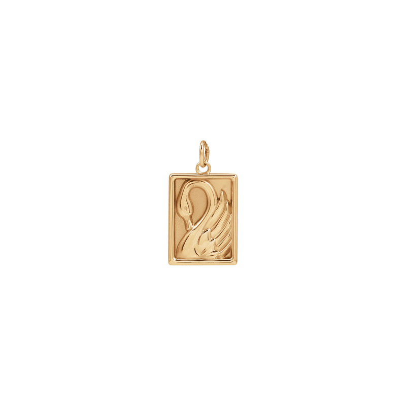 Swan Rectangle Pendant