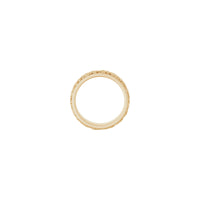 Wavy Laurel Textured Ring (Rose 14K) setting - Popular Jewelry - New York