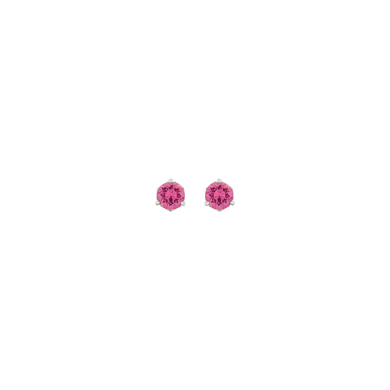 4 mm Pink Spinel Stud Earrings