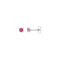 4 mm Pink Spinel Stud Earrings