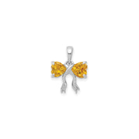 Citrine Bow Pendant (14K)