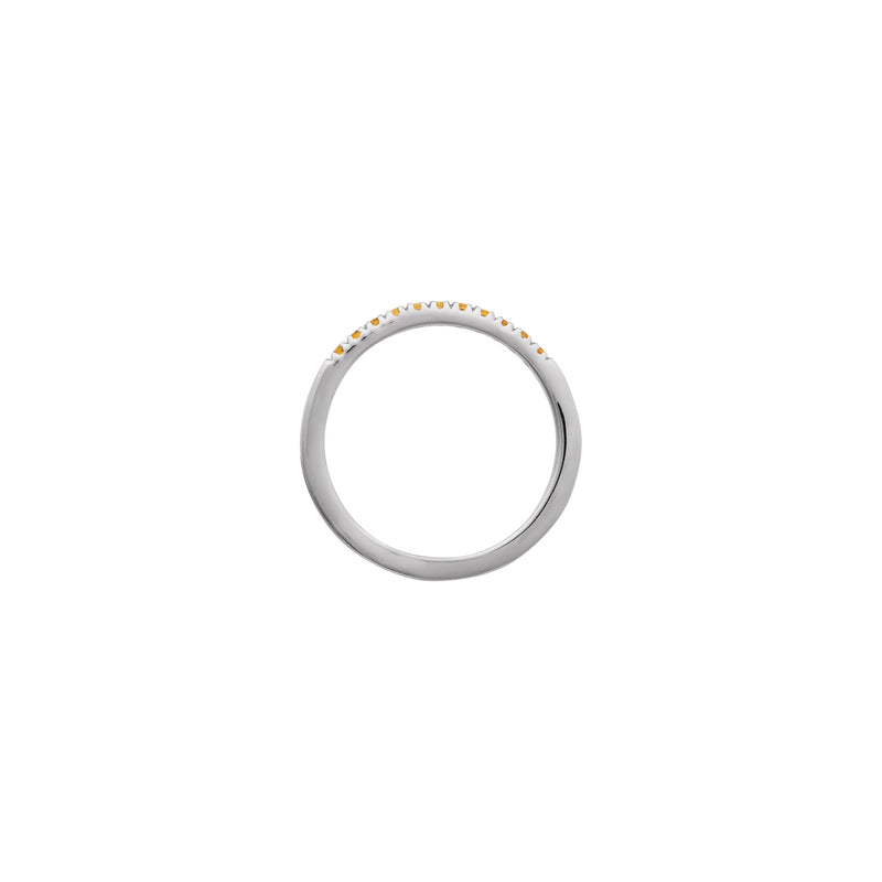 Citrine Row Stackable Ring