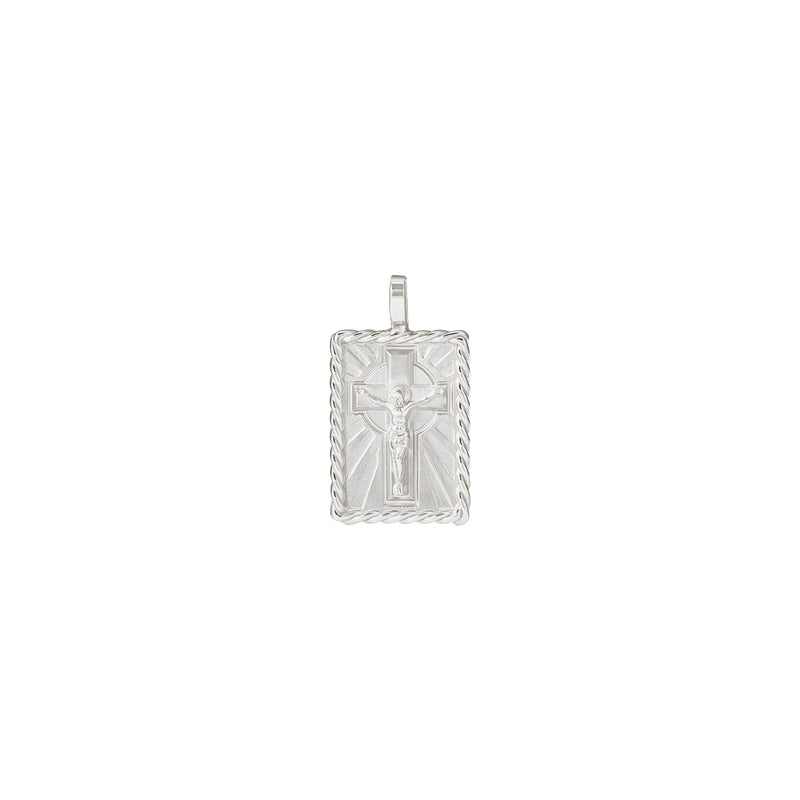 Crucifixion Rectangle Bar Pendant