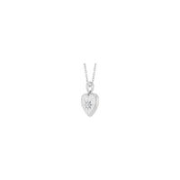 Diamond Embedded Heart Necklace