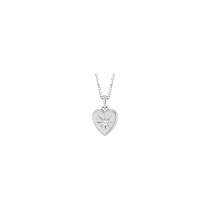 Diamond Embedded Heart Necklace