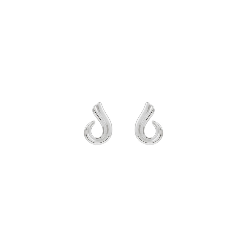 Fire Silhouette Stud Earrings