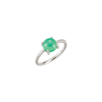 Green Chrysoprase Rope Ring (14K)